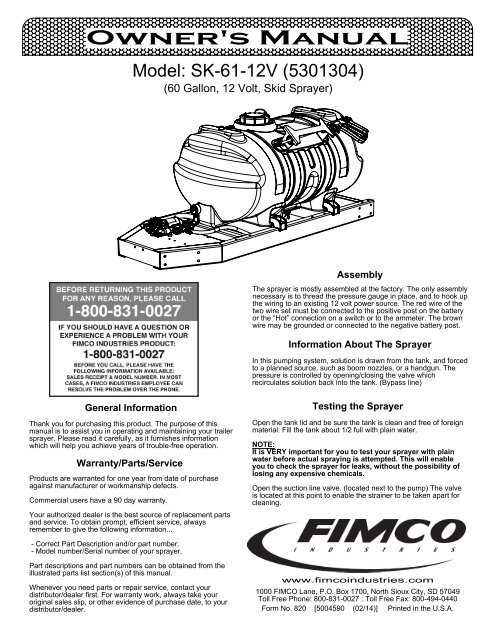 fimco sprayer parts diagram