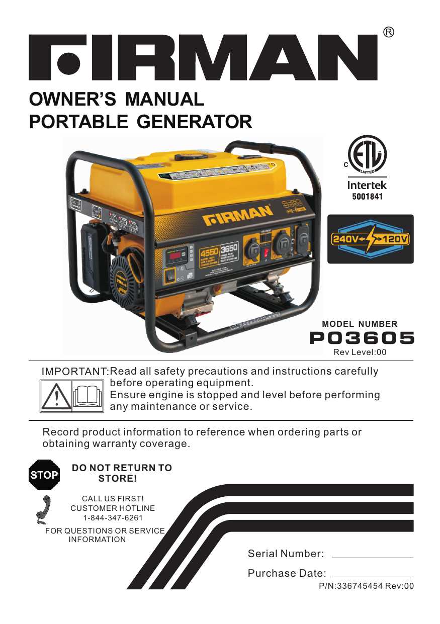 firman generator parts diagram