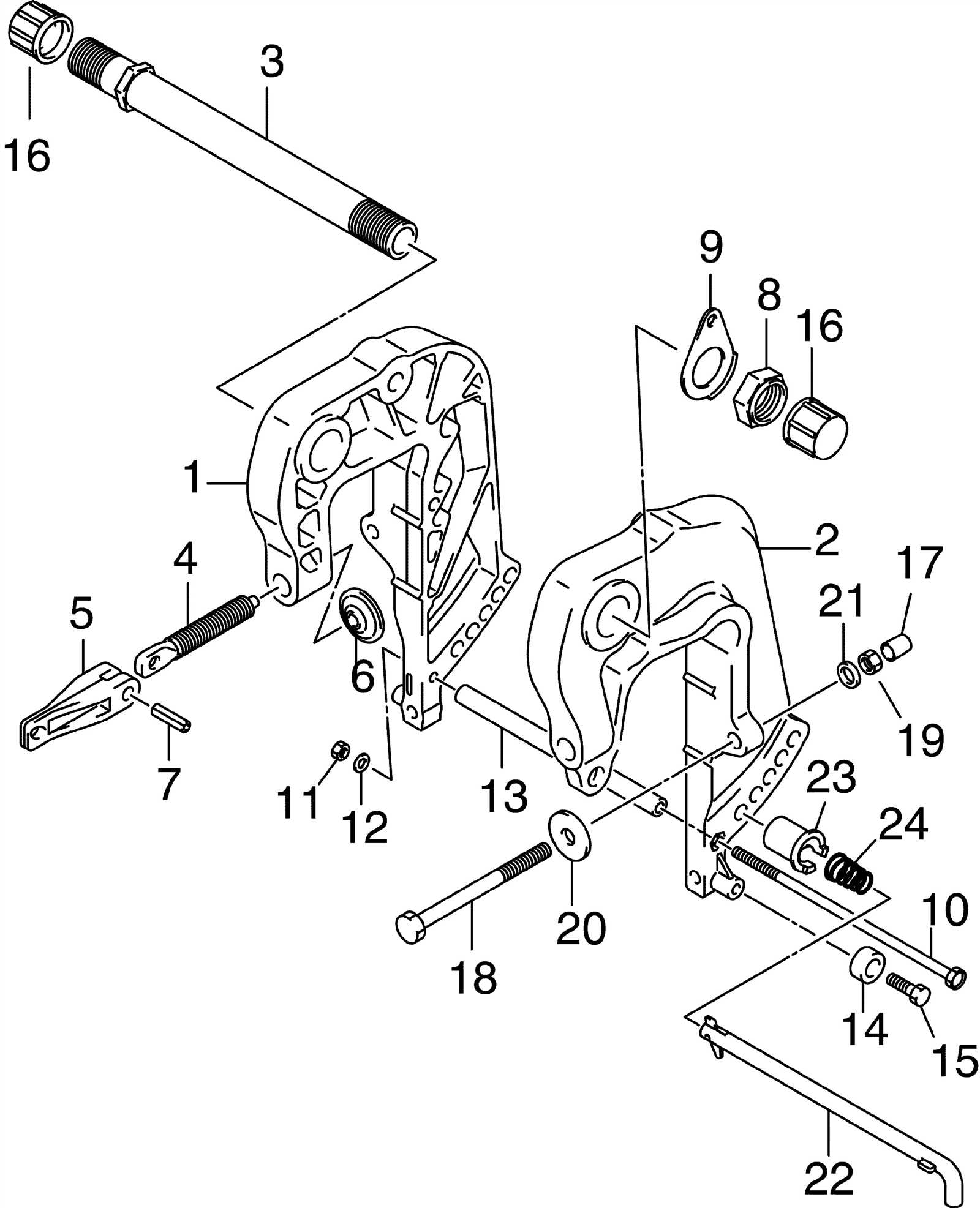 johnson 25 hp outboard parts diagram