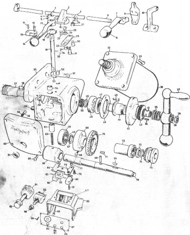 bridgeport parts diagram