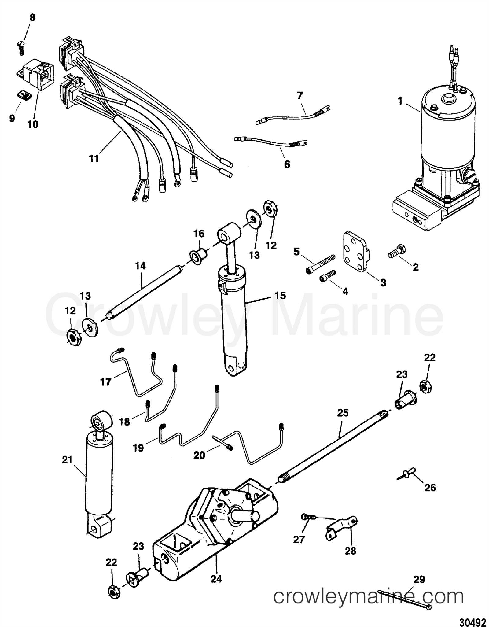 force outboard parts diagram