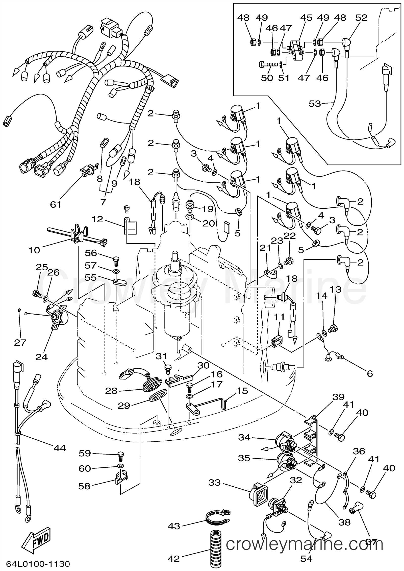 force outboard parts diagram