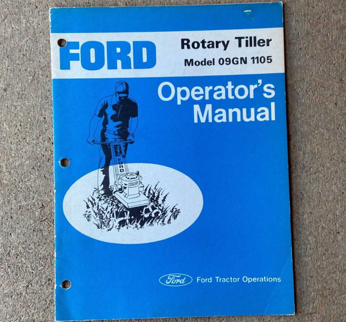 ford 105a tiller parts diagram