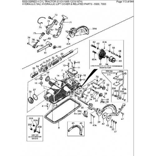 ford 5000 parts diagram