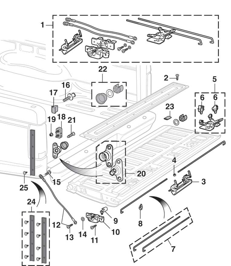 ford f150 door parts diagram