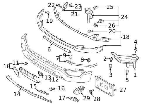 ford f150 front end parts diagram