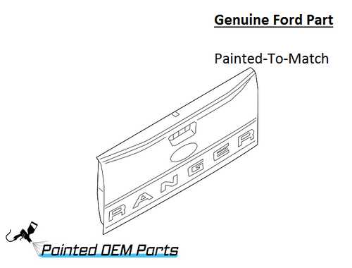 ford f150 tailgate parts diagram