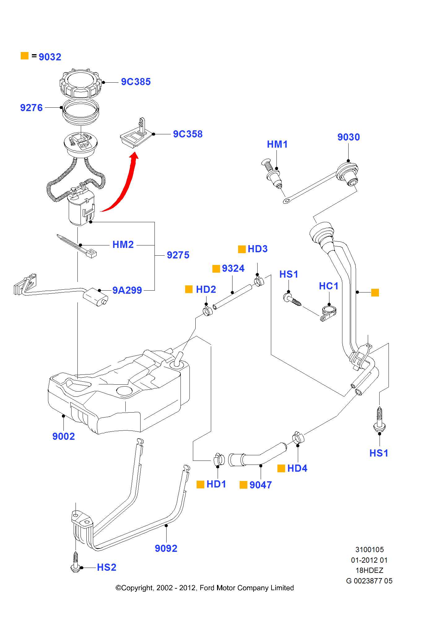 ford focus parts diagram