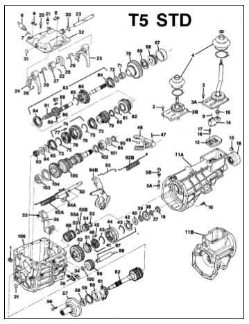 ford transmission parts diagram