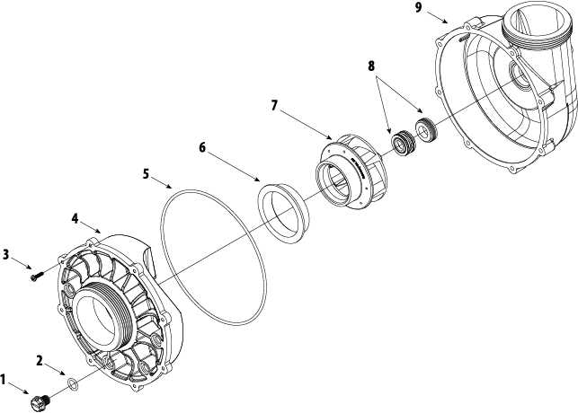 jacuzzi pump parts diagram