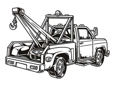 tow truck parts diagram