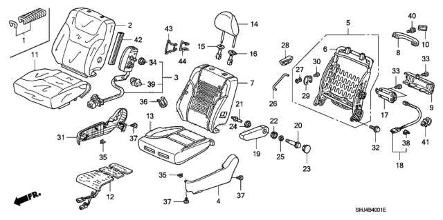 2005 honda odyssey sliding door parts diagram