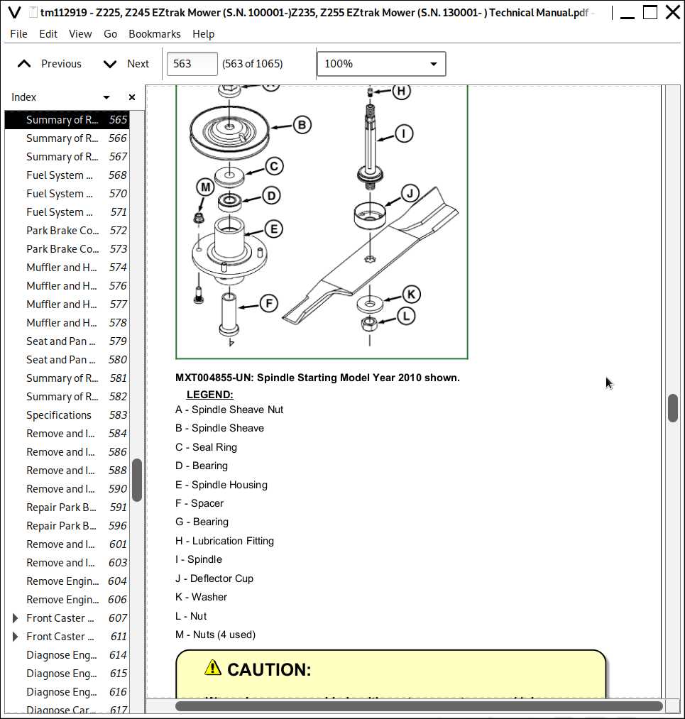 john deere z245 parts diagram