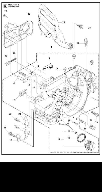 husqvarna 440 chainsaw parts diagram