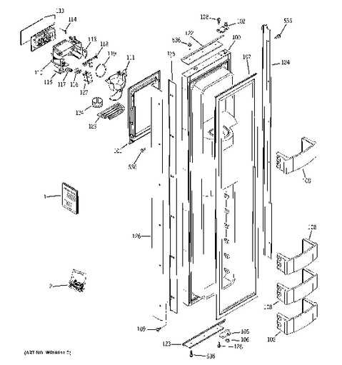 ge monogram refrigerator parts diagram