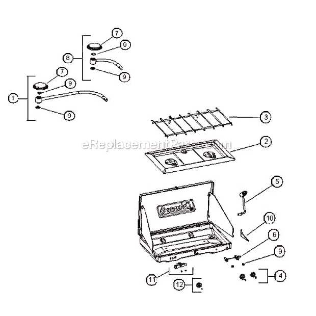 stove parts diagram