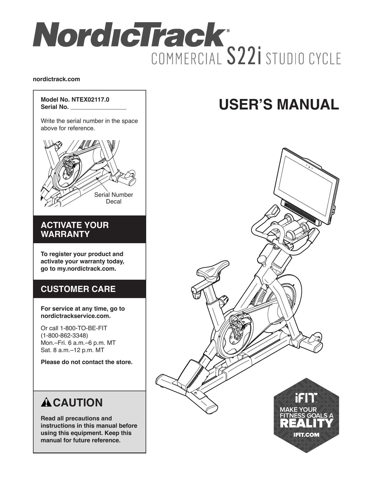 nordictrack s22i parts diagram