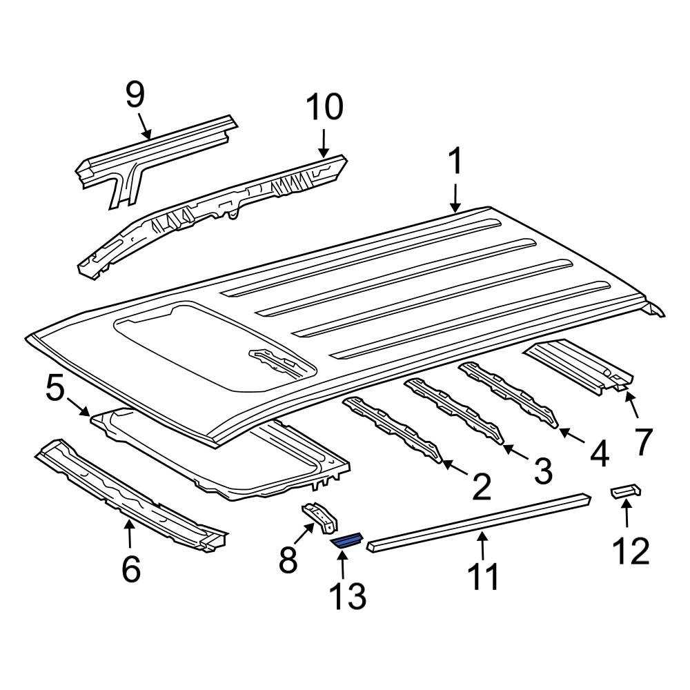 toyota highlander body parts diagram