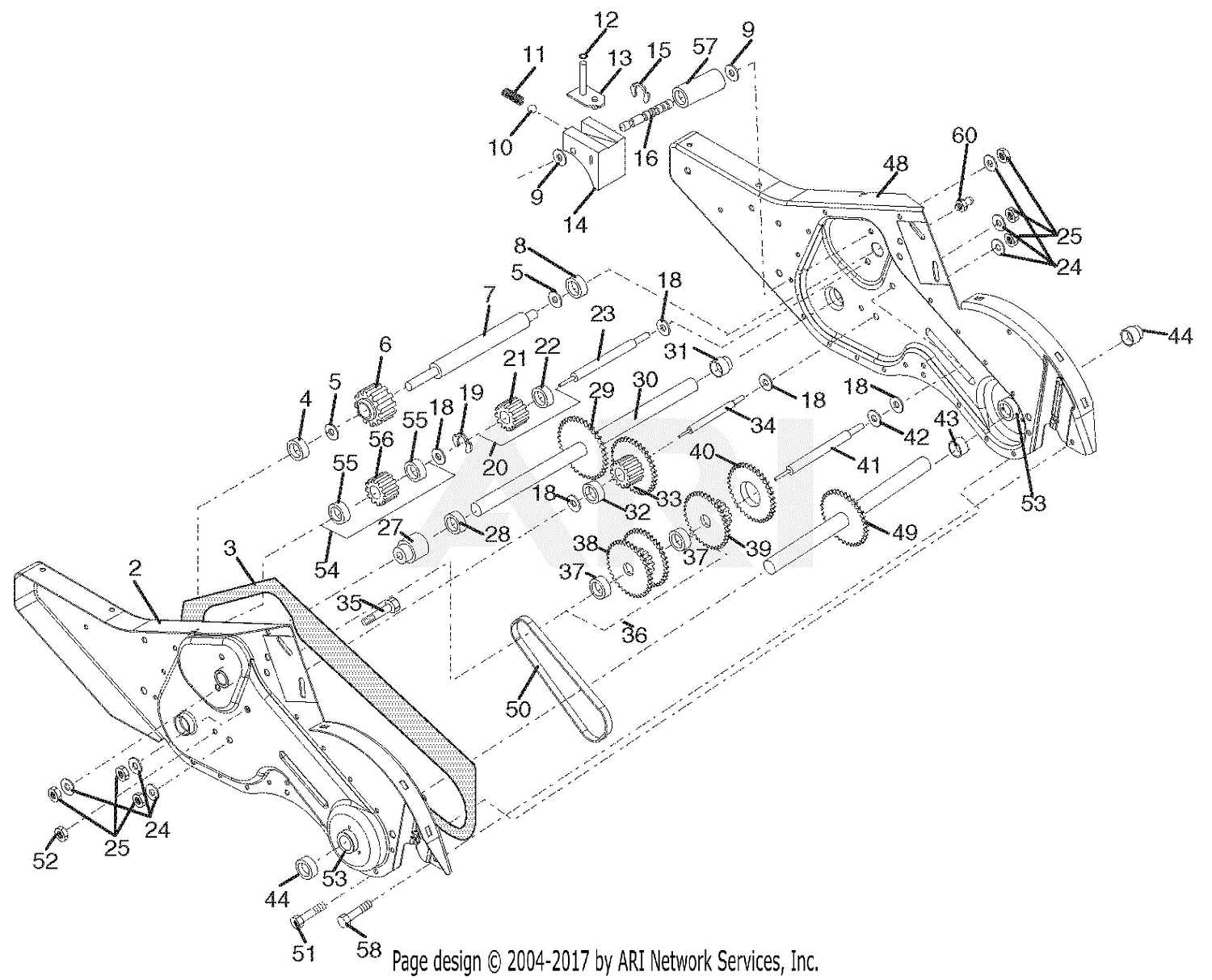 craftsman rototiller parts diagram