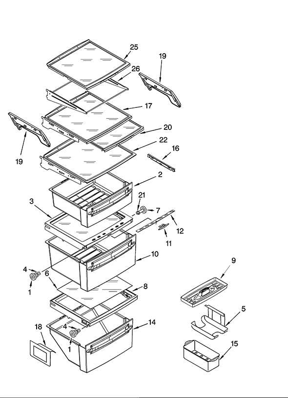 kenmore elite refrigerator parts diagram