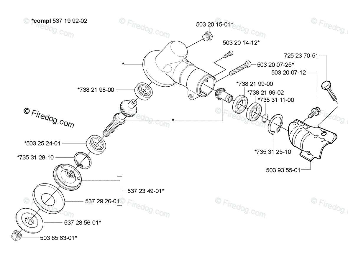 husqvarna trimmer parts diagram