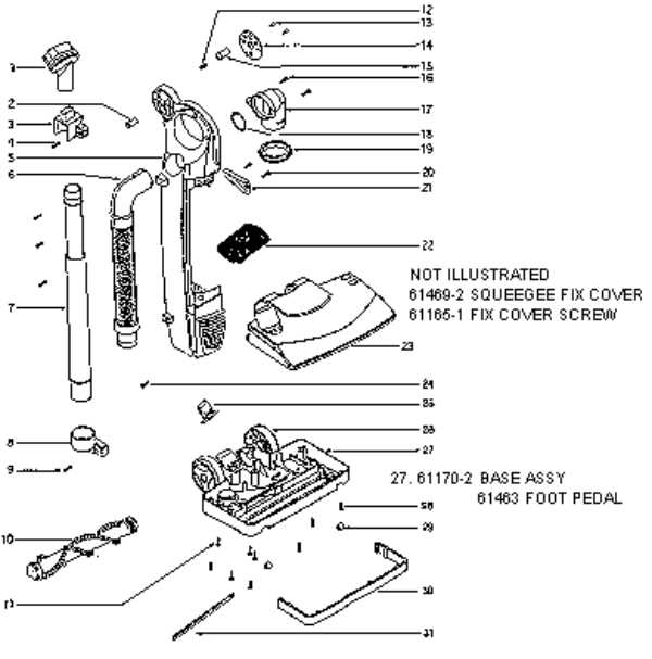 kenmore vacuum parts diagram