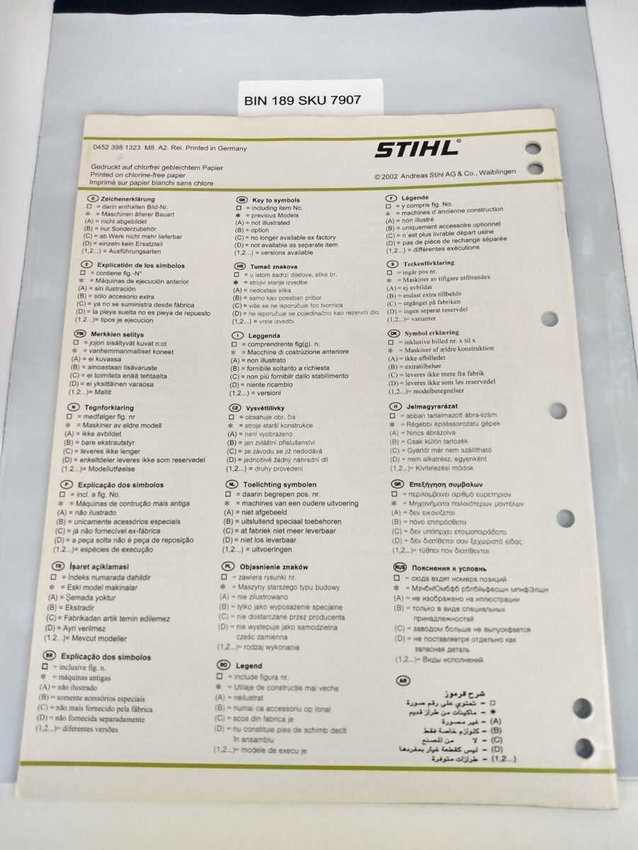 stihl gs 461 parts diagram