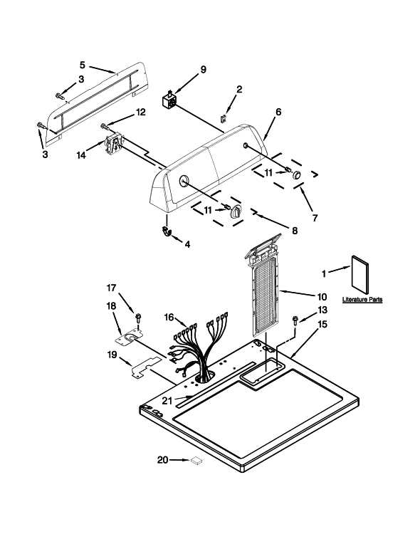 amana ned4655ew1 parts diagram