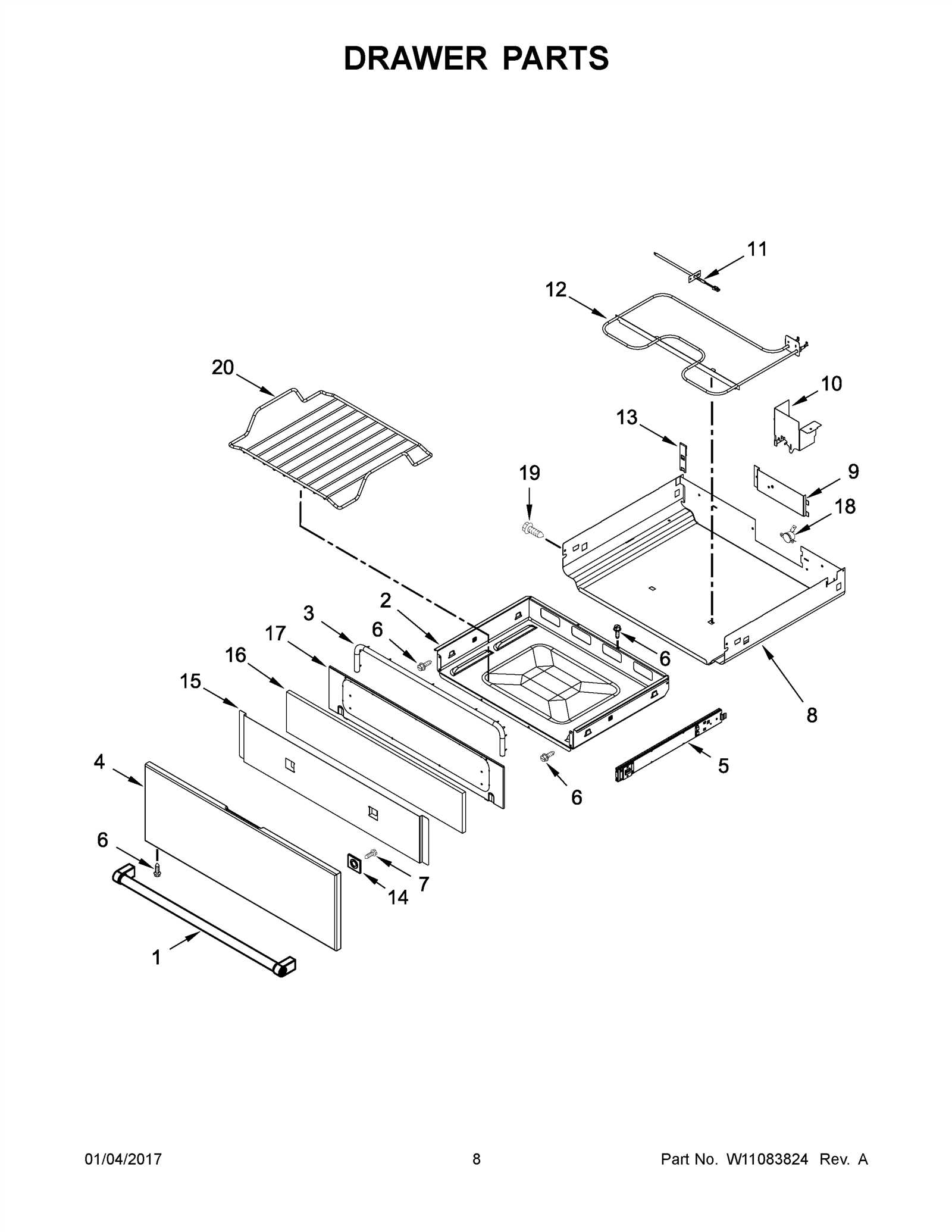 whirlpool range parts diagram