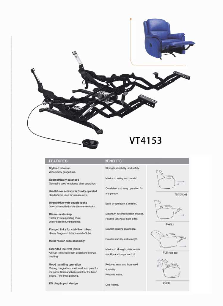 rocker recliner parts diagram