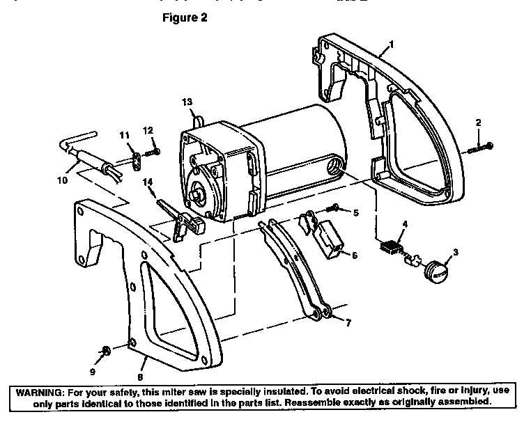 craftsman miter saw parts diagram