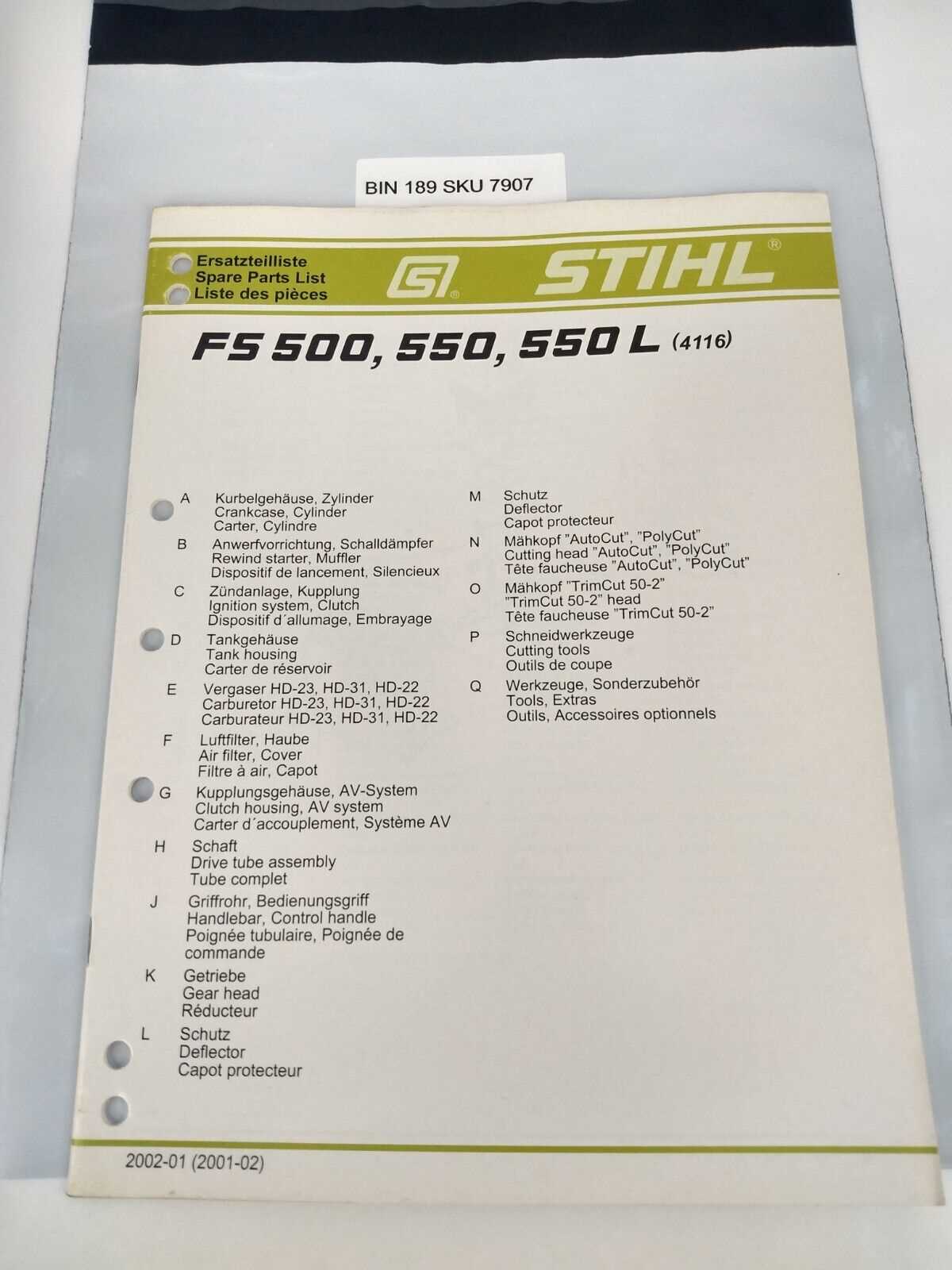 stihl ms461 parts diagram