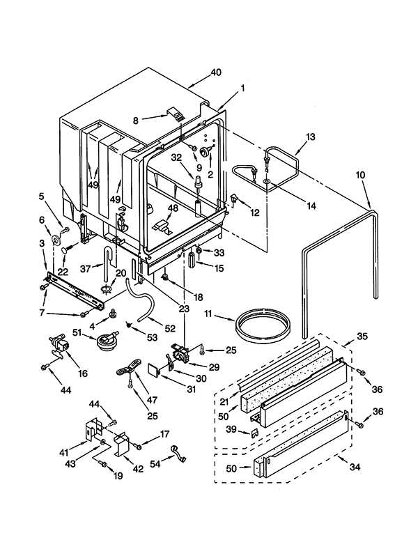 kenmore dishwasher 665 parts diagram