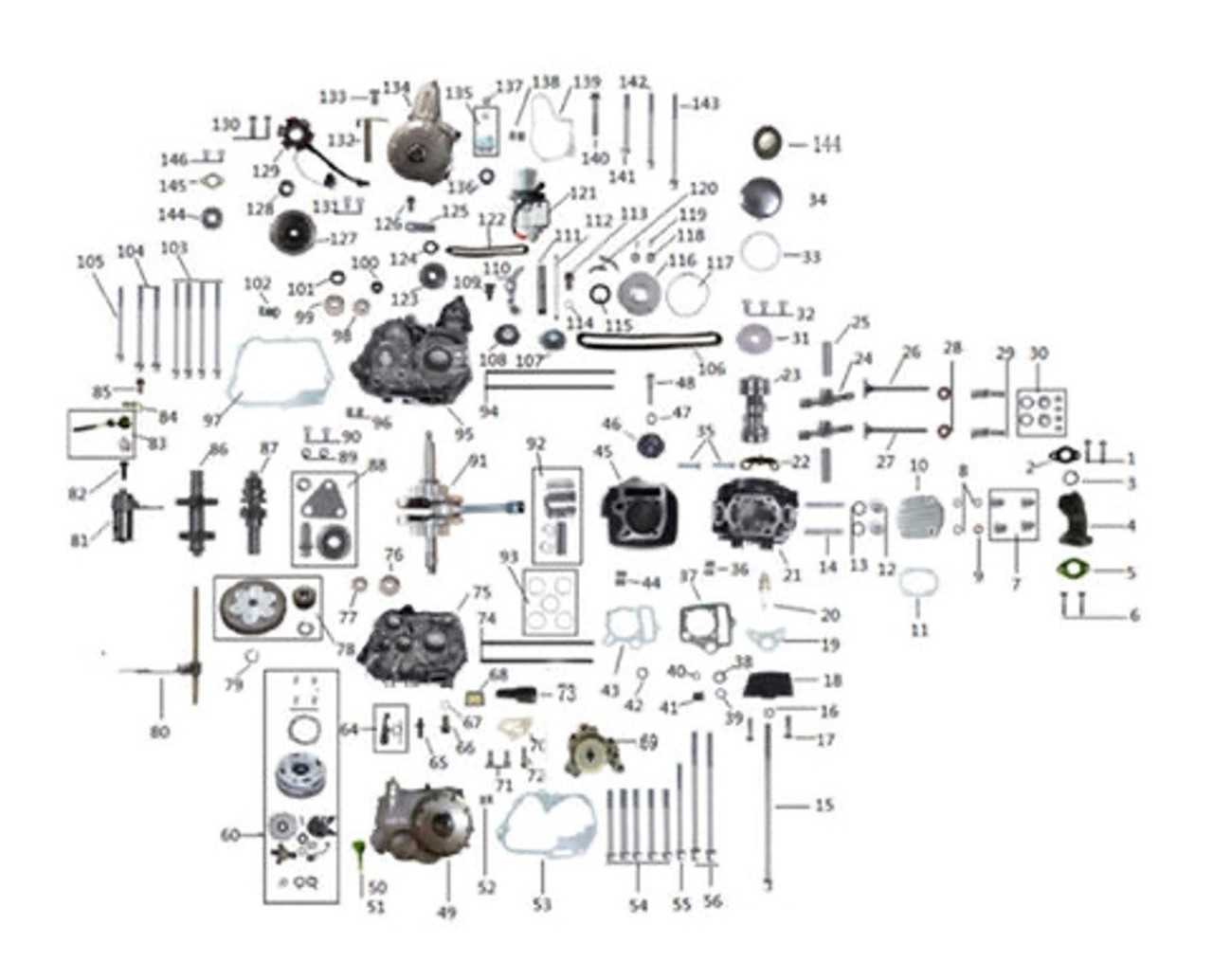 coolster 125cc atv parts diagram