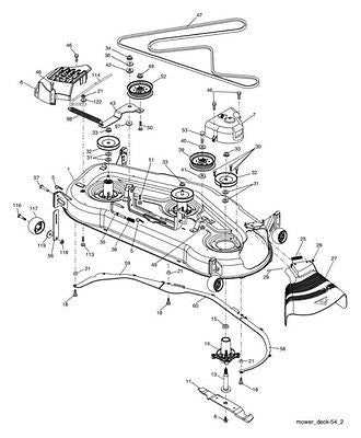 husqvarna 48 inch mower deck parts diagram