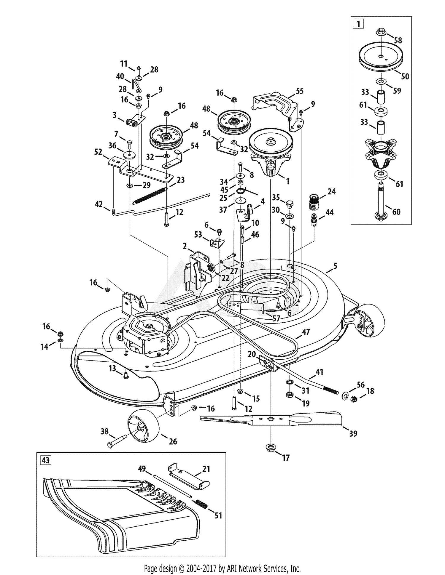 troy bilt bronco 42 parts diagram