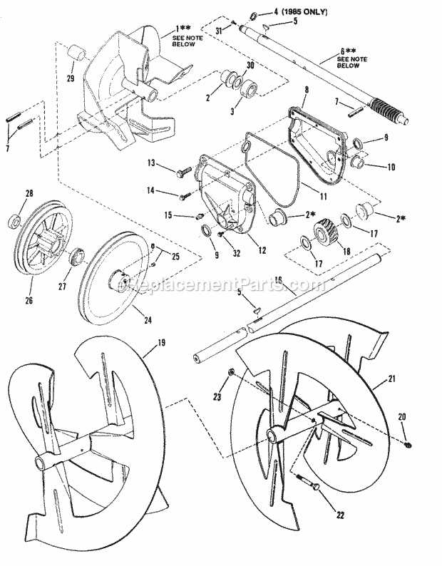 snapper snow blower parts diagram