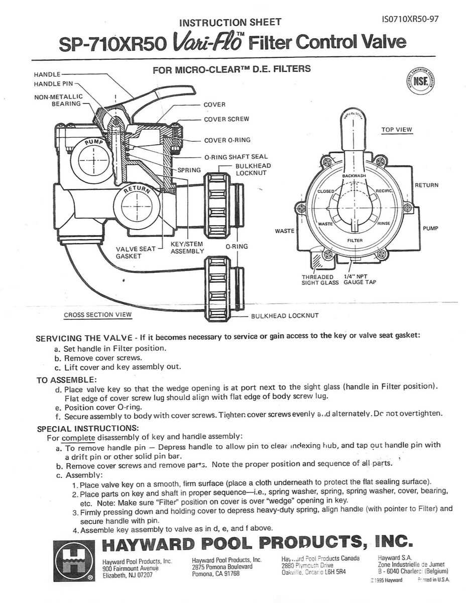 hayward sp710xr50 parts diagram