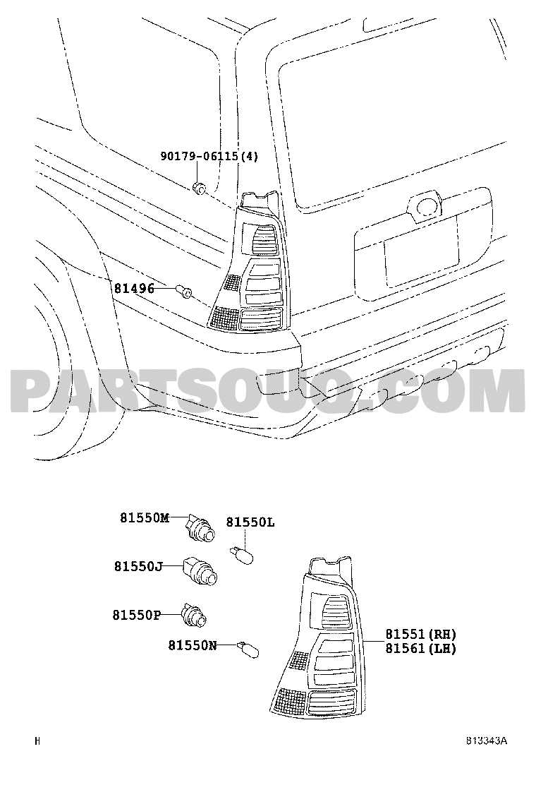 toyota 4runner body parts diagram