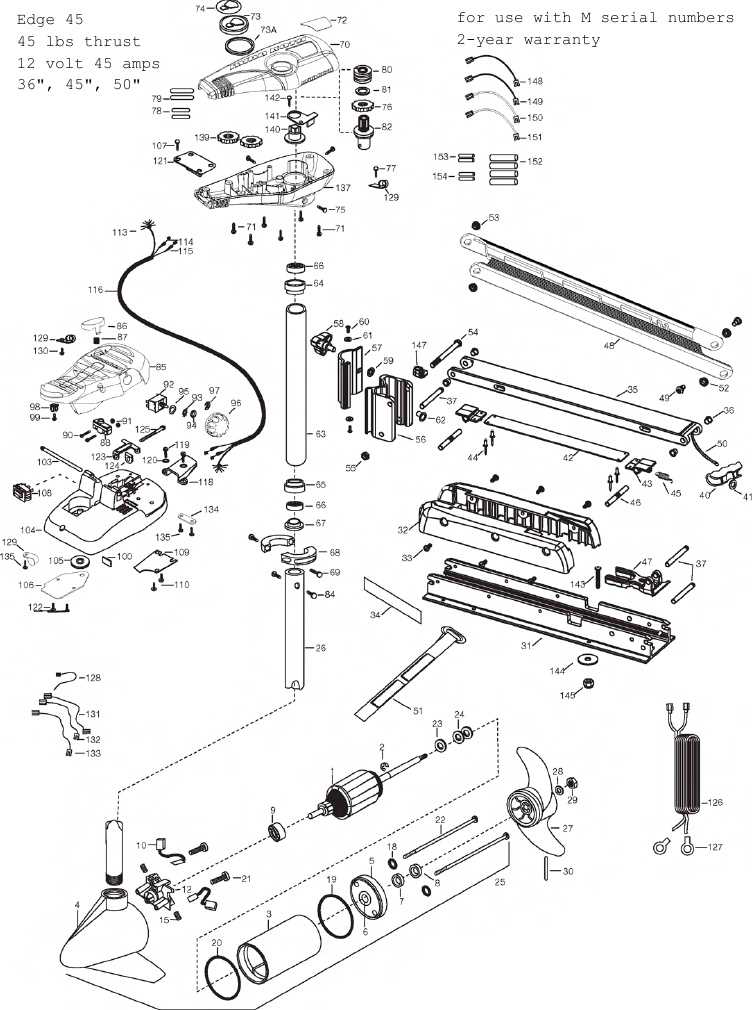 minn kota maxxum 70 parts diagram