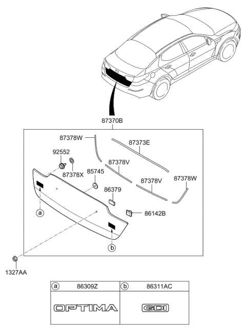 2015 kia optima parts diagram