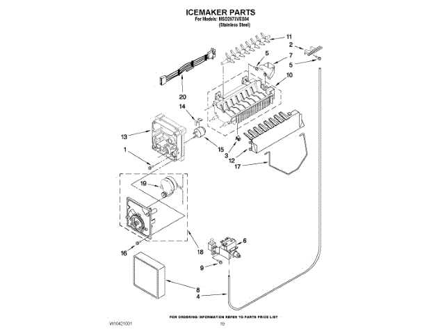 whirlpool ice dispenser parts diagram