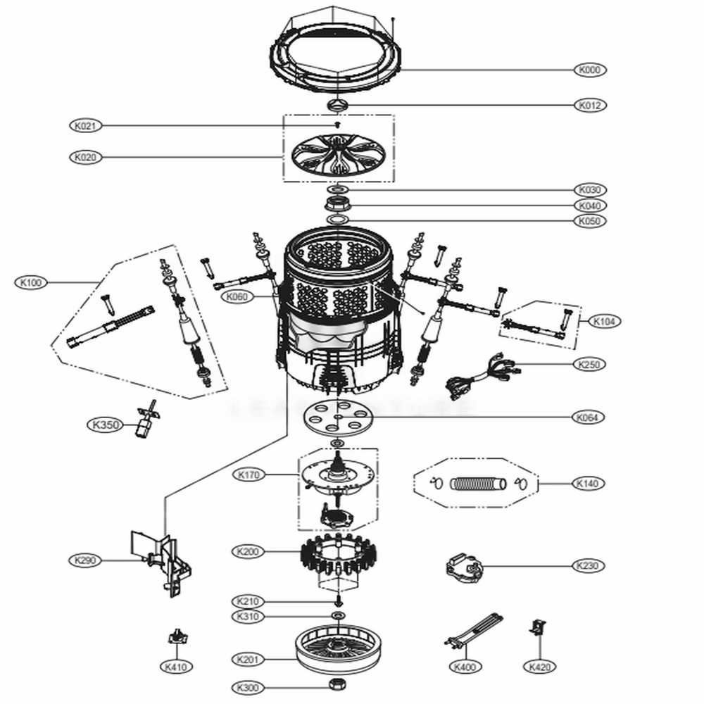 ge washing machine parts diagram