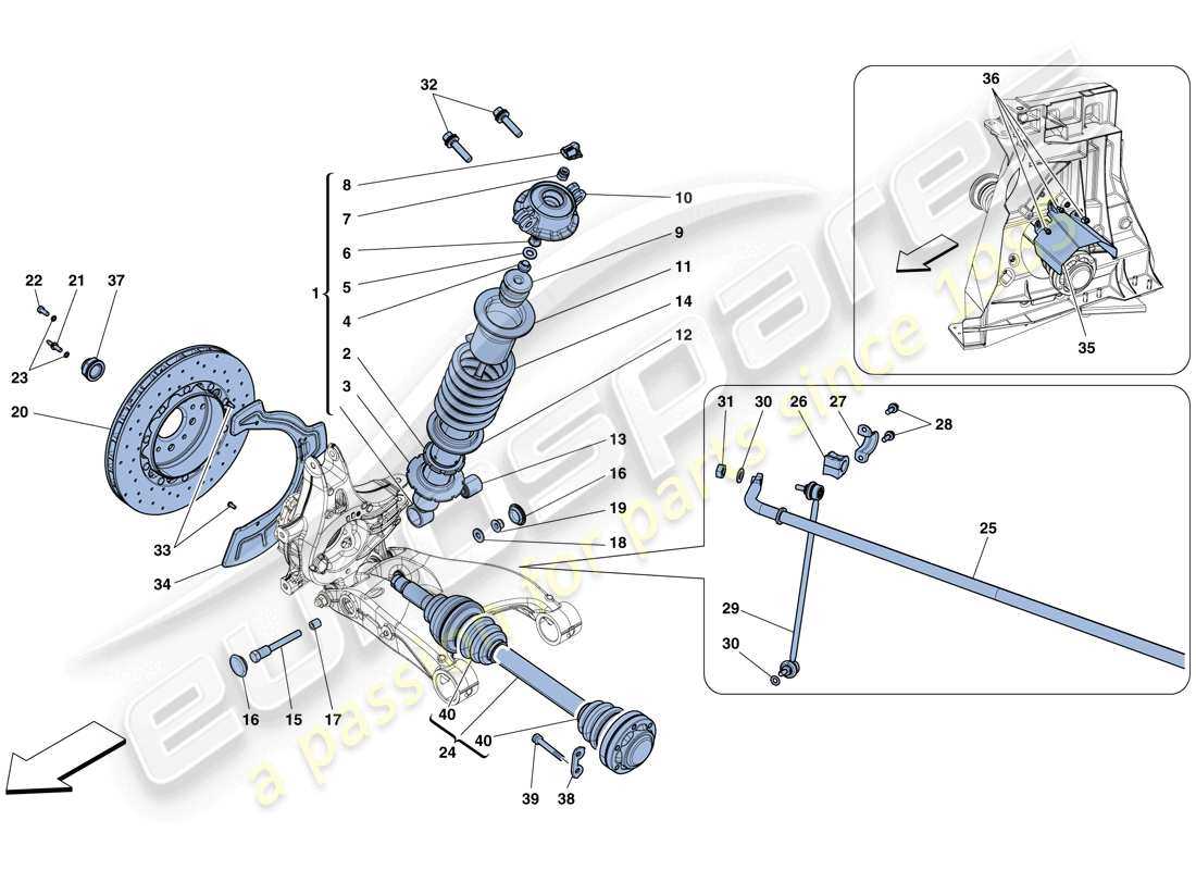 rear suspension parts diagram