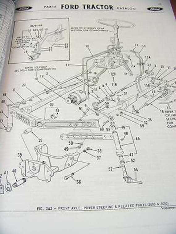 ford 2000 tractor parts diagram