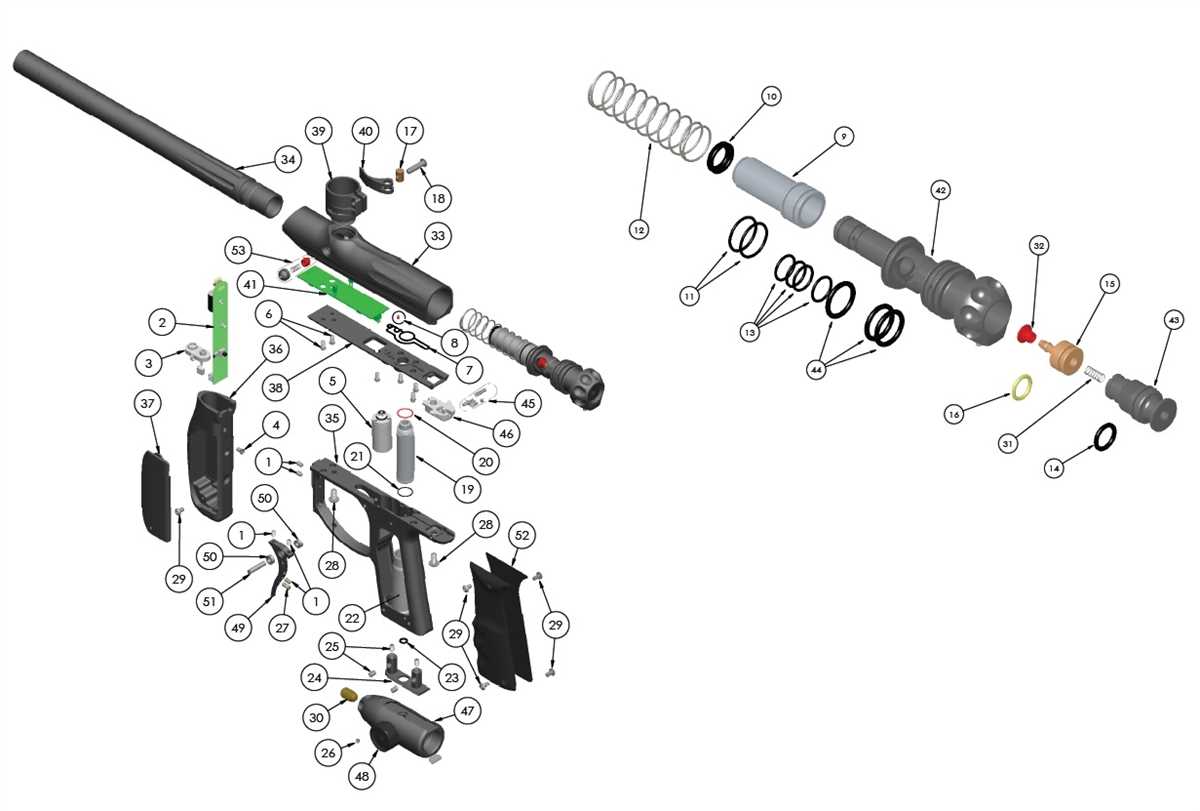 paintball gun parts diagram