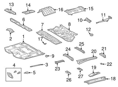 toyota highlander body parts diagram