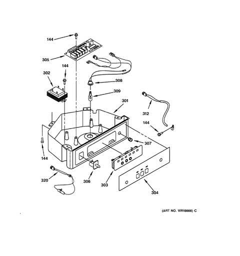 ge ice maker parts diagram