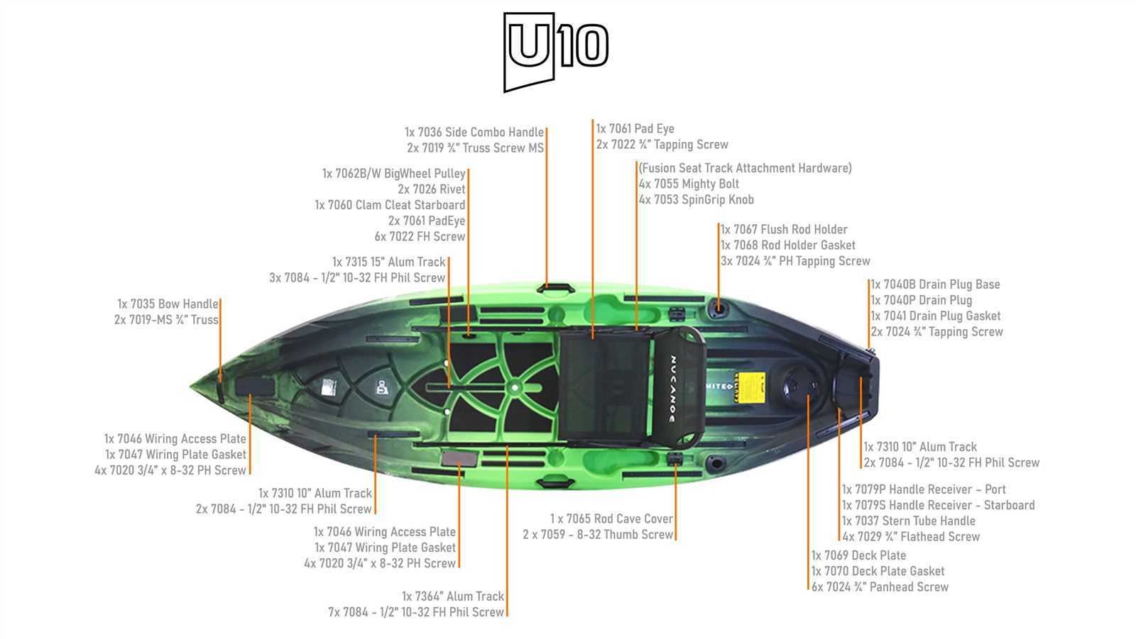 kayak parts diagram