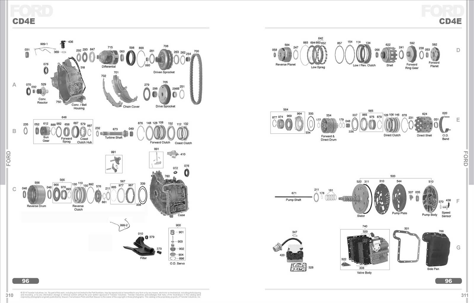 auto transmission parts diagram